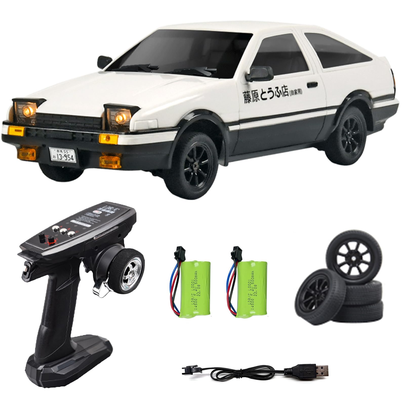 Amazon.com: FLYCOLOR 1:18 AE86 Model LD1801 RC Drift Car 1/18 2.4G
